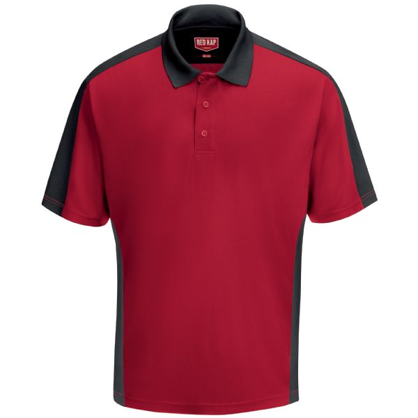 Red Kap Men's Short Sleeve Performance Knit® Two-Tone Polo