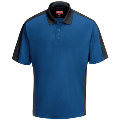 Red Kap Men's Short Sleeve Performance Knit® Two-Tone Polo