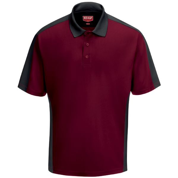 Red Kap Men's Short Sleeve Performance Knit® Two-Tone Polo