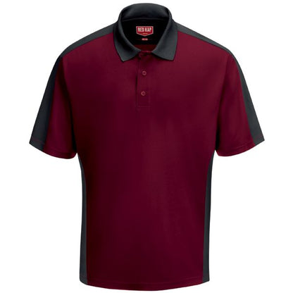 Red Kap Men's Short Sleeve Performance Knit® Two-Tone Polo