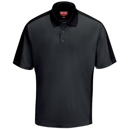 Red Kap Men's Short Sleeve Performance Knit® Two-Tone Polo