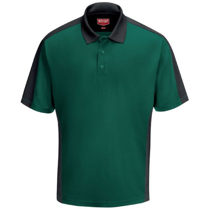 Red Kap Men's Short Sleeve Performance Knit® Two-Tone Polo