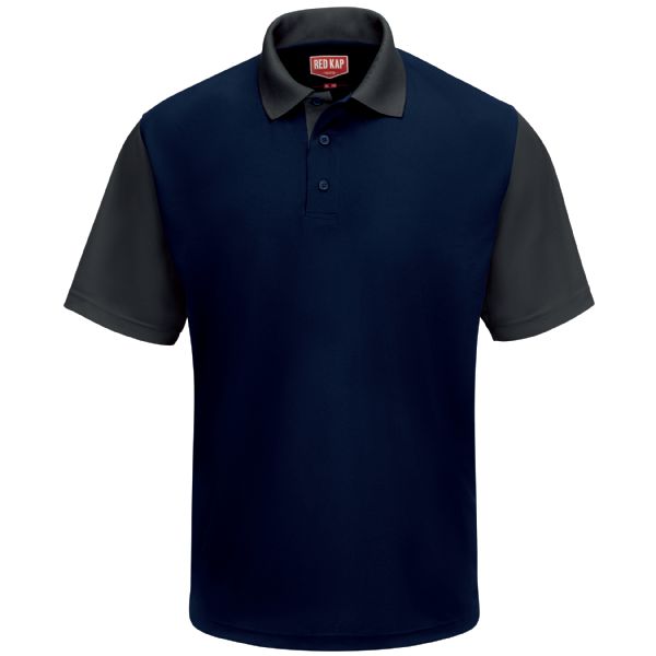 Red Kap Men's Short Sleeve Performance Knit® Color-Block Polo
