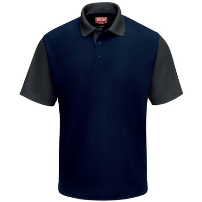 Red Kap Men's Short Sleeve Performance Knit® Color-Block Polo