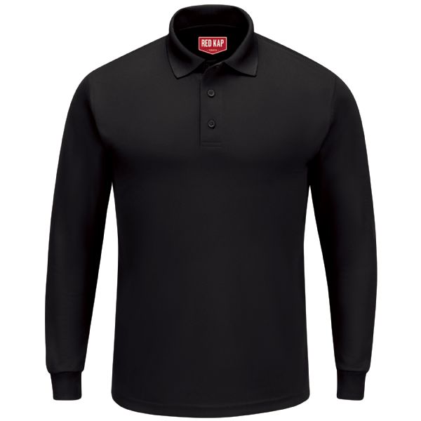 Red Kap Men's Long Sleeve Performance Knit® Polo