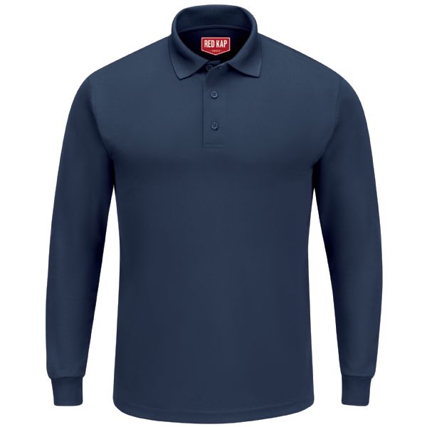 Red Kap Men's Long Sleeve Performance Knit® Polo