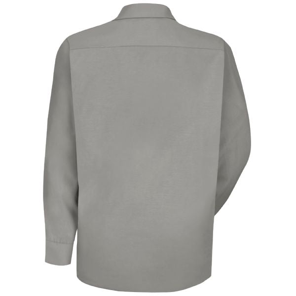 Red Kap Men's Long Sleeve Specialized Pocketless Work Shirt