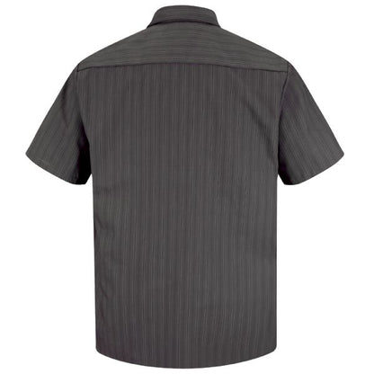 Red Kap Men's Short Sleeve Striped Work Shirt