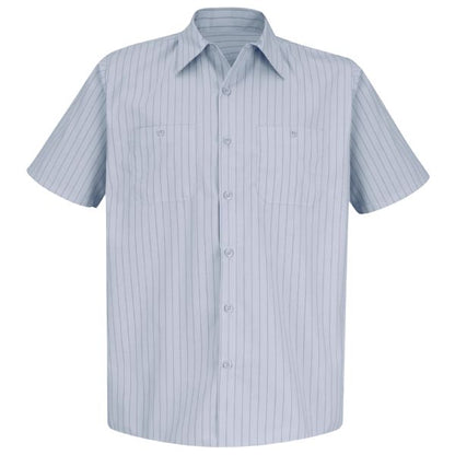Red Kap Men's Short Sleeve Striped Work Shirt