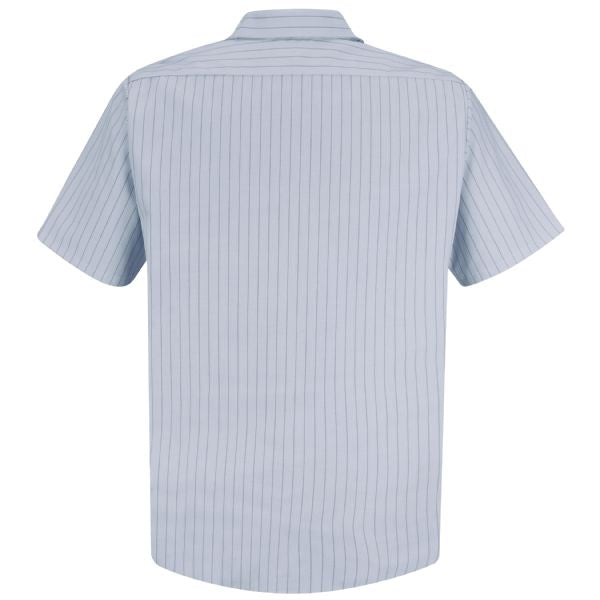 Red Kap Men's Short Sleeve Striped Work Shirt