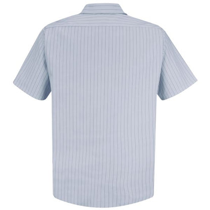 Red Kap Men's Short Sleeve Striped Work Shirt