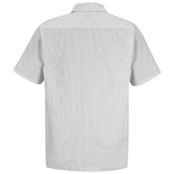 Red Kap Men's Short Sleeve Striped Work Shirt