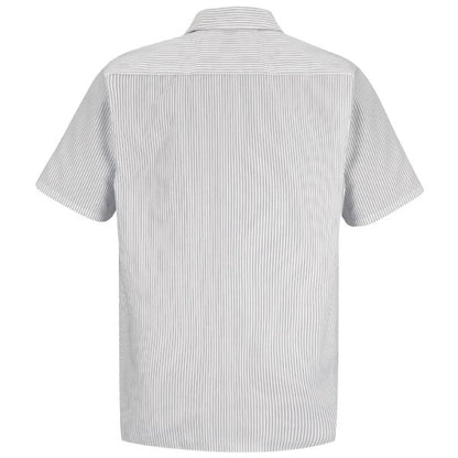 Red Kap Men's Short Sleeve Striped Work Shirt