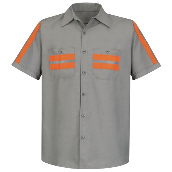 Red Kap Short Sleeve Enhanced Visibility Shirt