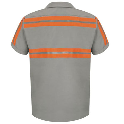 Red Kap Short Sleeve Enhanced Visibility Shirt