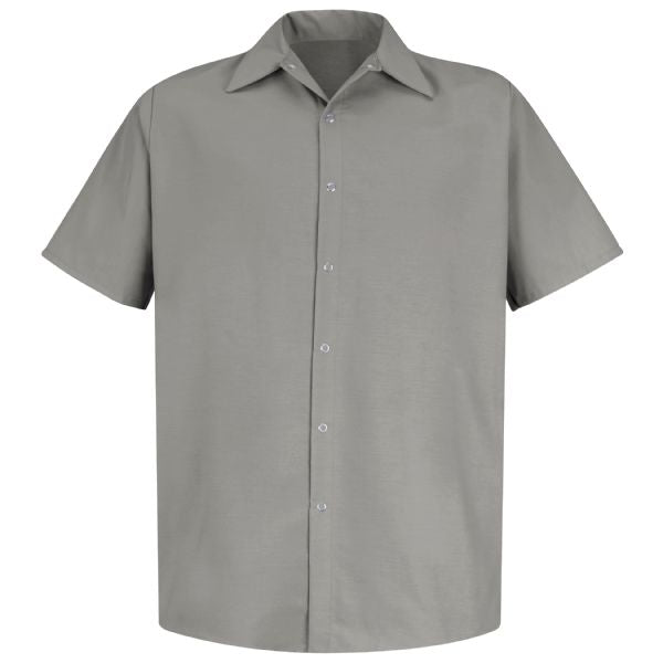 Red Kap Men's Short Sleeve Specialized Pocketless Work Shirt