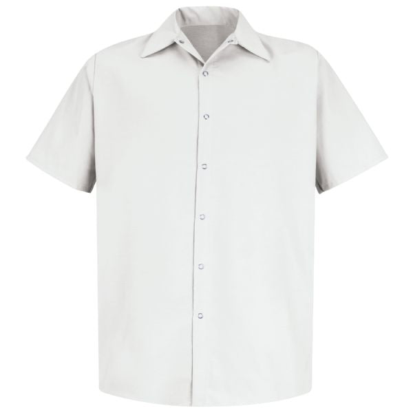 Red Kap Men's Short Sleeve Specialized Pocketless Work Shirt