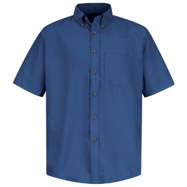 Red Kap Men's Short Sleeve Poplin Dress Shirt