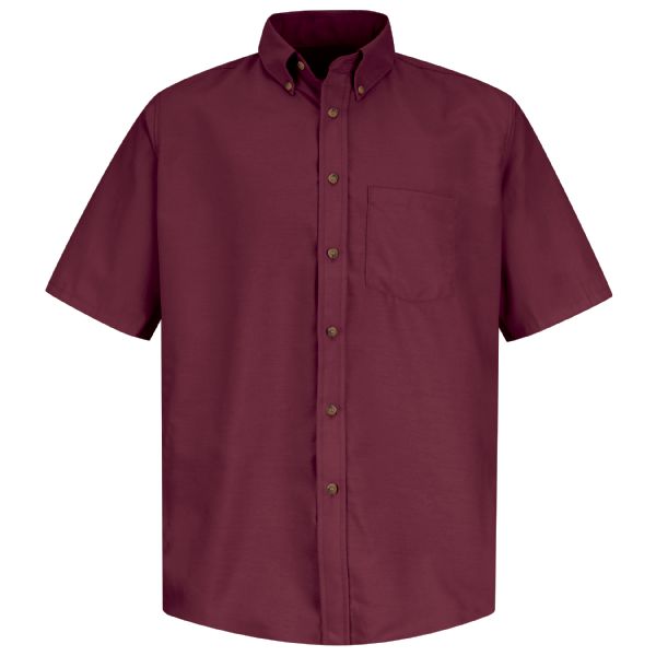 Red Kap Men's Short Sleeve Poplin Dress Shirt