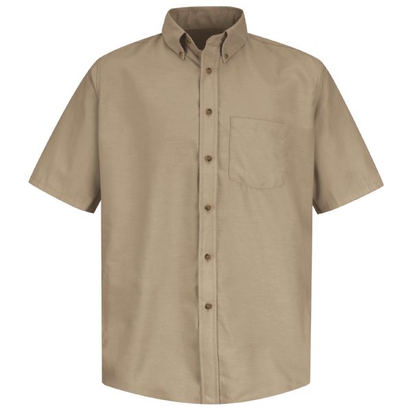 Red Kap Men's Short Sleeve Poplin Dress Shirt