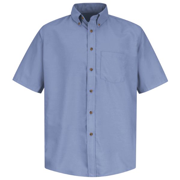 Red Kap Men's Short Sleeve Poplin Dress Shirt