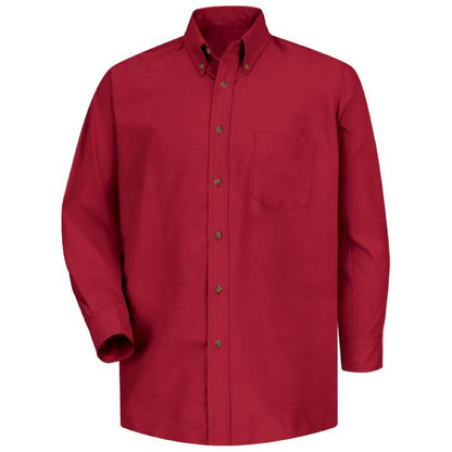 Red Kap Men's Long Sleeve Poplin Dress Shirt