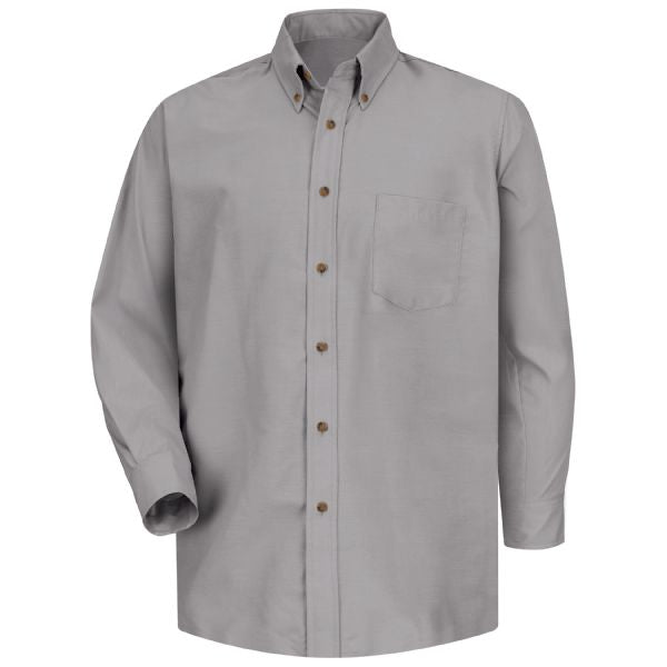 Red Kap Men's Long Sleeve Poplin Dress Shirt