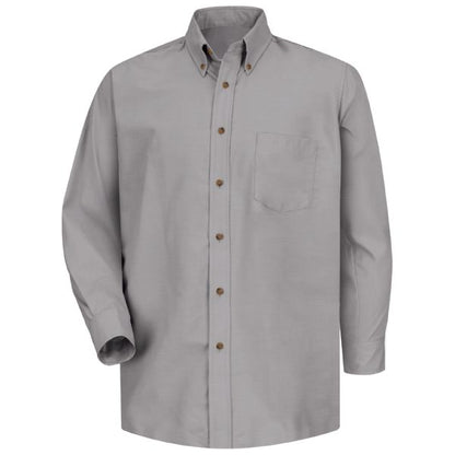 Red Kap Men's Long Sleeve Poplin Dress Shirt