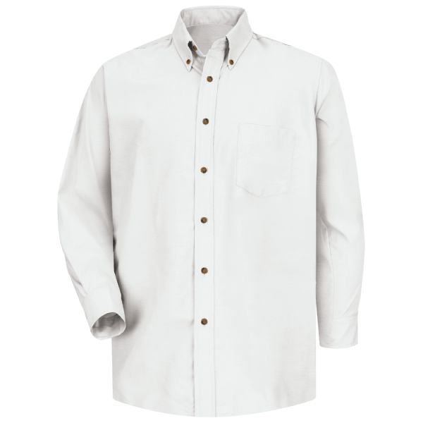 Red Kap Men's Long Sleeve Poplin Dress Shirt
