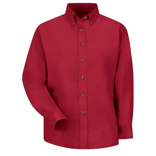 Red Kap Women's Long Sleeve Poplin Dress Shirt