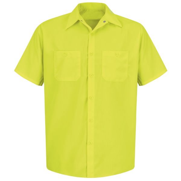 Red Kap Long Sleeve Enhanced Visibility Work Shirt