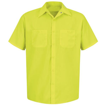 Red Kap Long Sleeve Enhanced Visibility Work Shirt