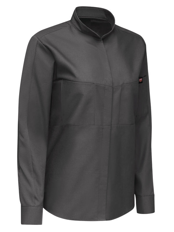 Red Kap Women's Long Sleeve Performance Pro+ Work Shirt with OilBlok + MIMIX®