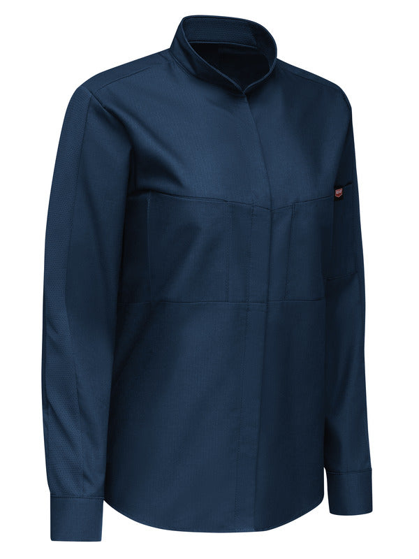 Red Kap Women's Long Sleeve Performance Pro+ Work Shirt with OilBlok + MIMIX®