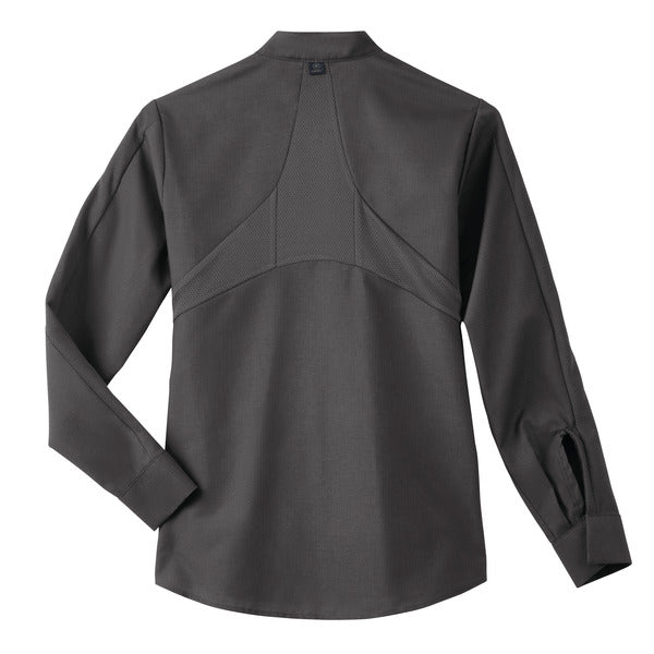 Red Kap Women's Long Sleeve Performance Pro+ Work Shirt with OilBlok + MIMIX®