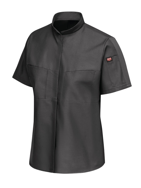 Red Kap Women's Short Sleeve Performance Pro+ Work Shirt with OilBlok + MIMIX®