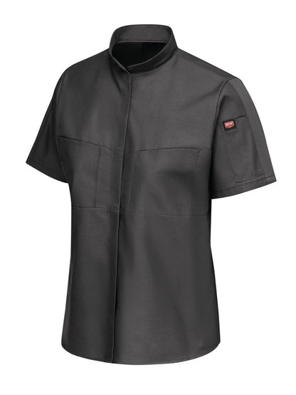Red Kap Women's Short Sleeve Performance Pro+ Work Shirt with OilBlok + MIMIX®