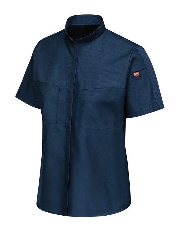 Red Kap Women's Short Sleeve Performance Pro+ Work Shirt with OilBlok + MIMIX®