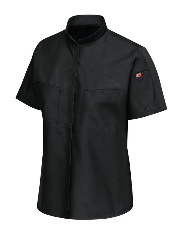 Red Kap Women's Short Sleeve Performance Pro+ Work Shirt with OilBlok + MIMIX®