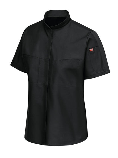 Red Kap Women's Short Sleeve Performance Pro+ Work Shirt with OilBlok + MIMIX®
