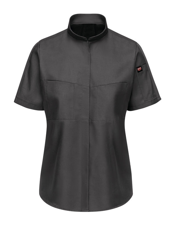 Red Kap Women's Short Sleeve Performance Pro+ Work Shirt with OilBlok + MIMIX®