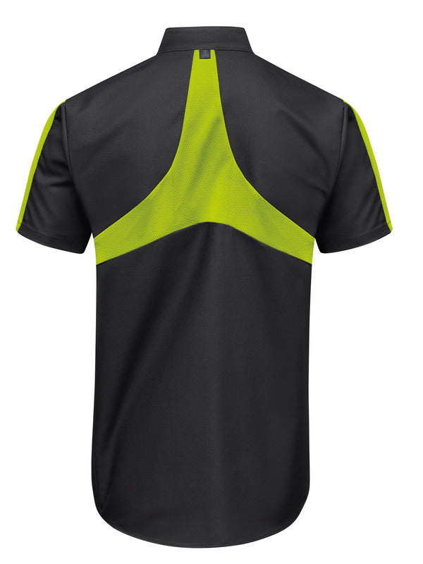 Red Kap Men's Short Sleeve Two Tone Pro+ Work Shirt with OilBlok and MIMIX®