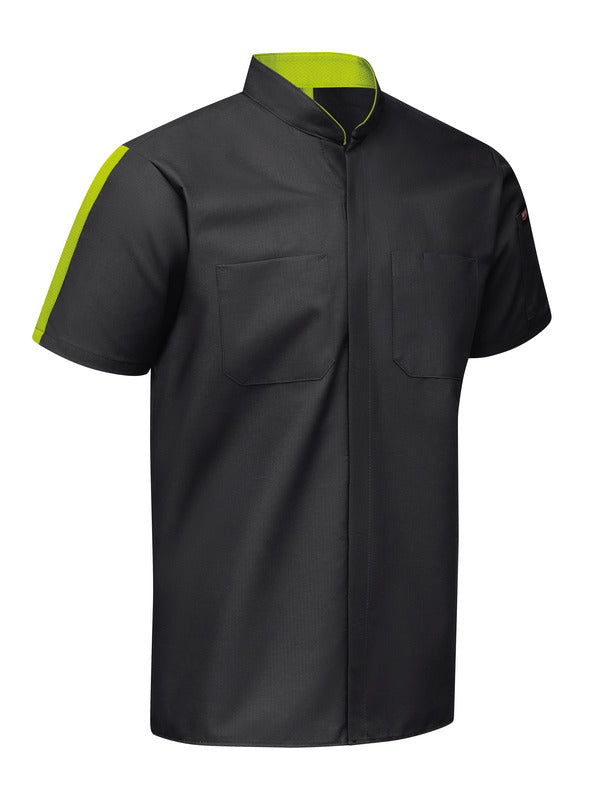 Red Kap Men's Short Sleeve Two Tone Pro+ Work Shirt with OilBlok and MIMIX®