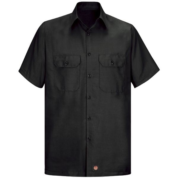 Red Kap Men's Short Sleeve Solid Rip Stop Shirt