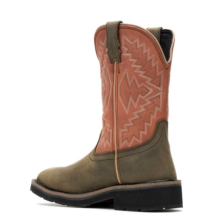 Wolverine Women's Rancher Arrow Steel-Toe Wellington Work Boot - Rose