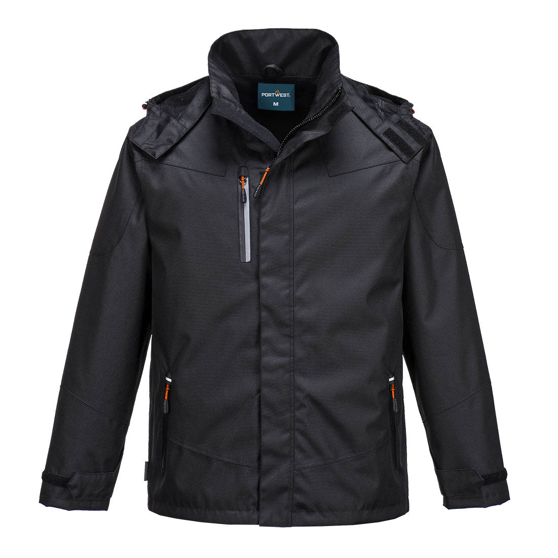 Portwest Outcoach Rain Jacket - Black