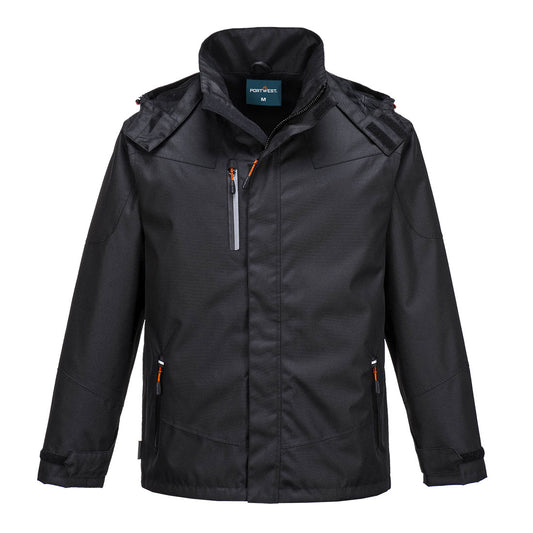 Portwest Outcoach Rain Jacket - Black