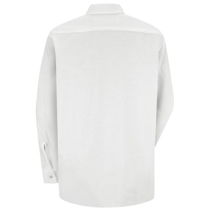 Red Kap Women's Long Sleeve Specialized Pocketless Work Shirt - White