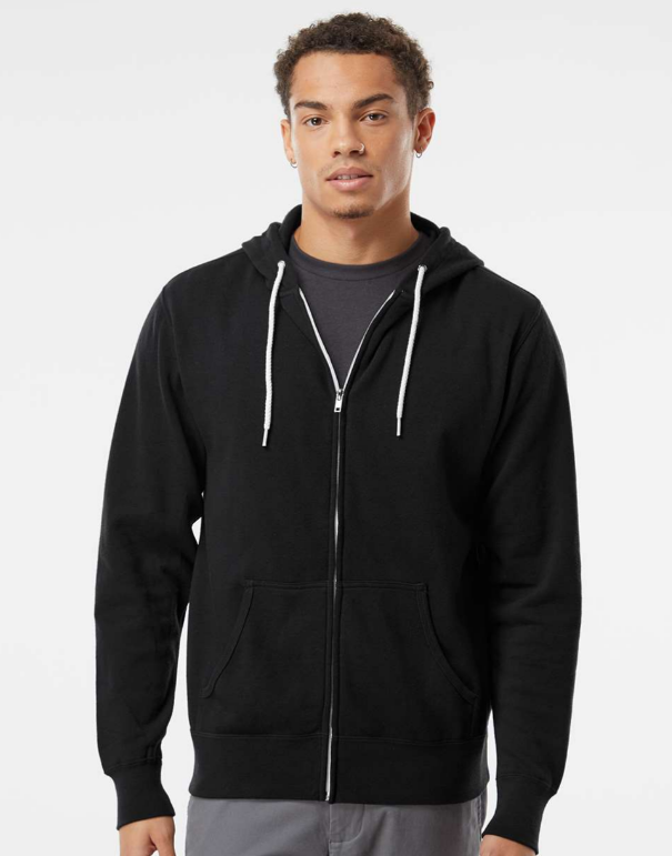 Independent Trading Co. - Lightweight Full-Zip Hooded Sweatshirt