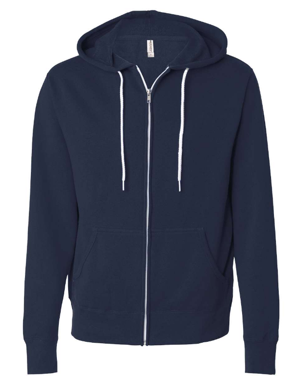 Independent Trading Co. - Lightweight Full-Zip Hooded Sweatshirt